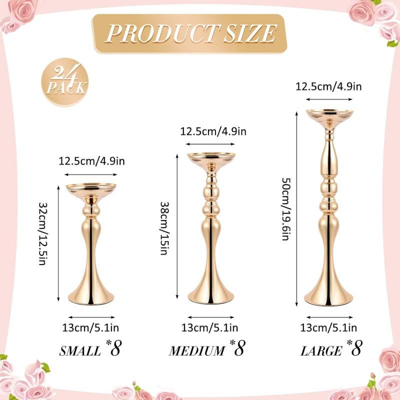 Цветочная стойка и подсвечник для украшения свадебного прохода