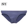 High Elasticity Men Briefs Low-rise Slim Fit Underwear Solid Comfortable Color Ice Silk Transparent Panties Summer Ultra-thin Lightweight