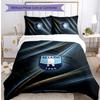 Set Biancheria da Letto 3 Pezzi Stampato Lazio FC Traspirante Copripiumino con Federe Biancheria da Letto Decorativa per Camera da Letto Casa