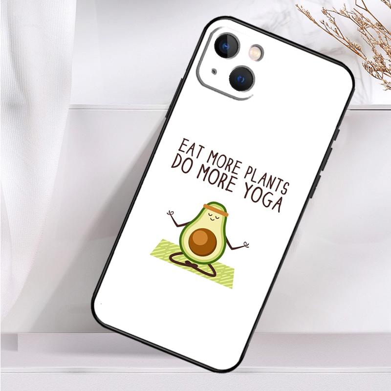 Avocado Yoga Funny Pattern Shockproof Case For iPhone 17 Pro Max 11 14 15 16 Plus 12 13 Mini 16e 17 Air Phone Cover