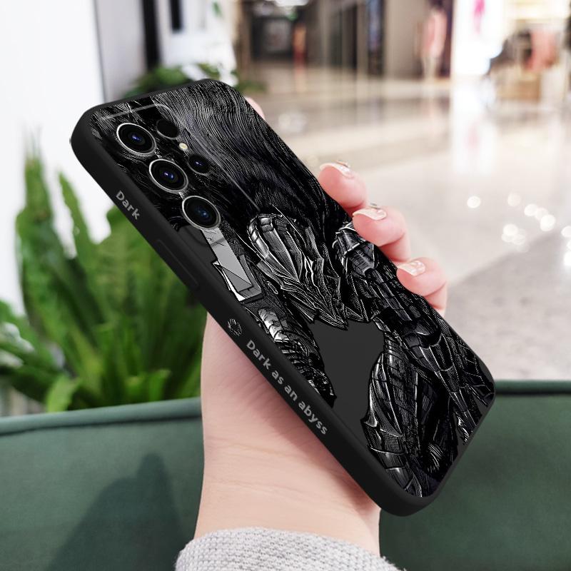 

Dark Mech Phone Case For Samsung Galaxy S24 S23 S22 S21 S20 S10 S10E Ultra Plus FE Note 20 Ultra 10 Plus Cover Galaxy S25 Ultra чорний