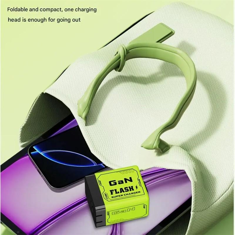 2-in-1 GaN-Ladegerät Skalierbar 120W Max Schnelllademodul Mit Typ-C-USB-Anschlüssen Los