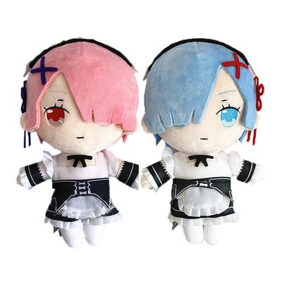 20cm Re:Život v jiném světě od nuly Anime plyšová panenka Rem Ram Roztomilé plyšové hračky Měkká vycpaná panenka Cosplay doplňky