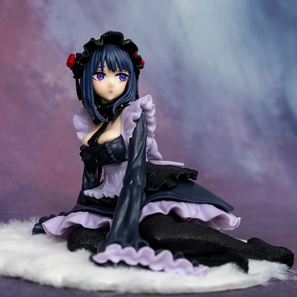 Anime My Dress-Up Darling Cute Figure Black Maid Outfit Kitagawa Marin Action Figure Shizuku Kuroe Figurine Collection Model Toy