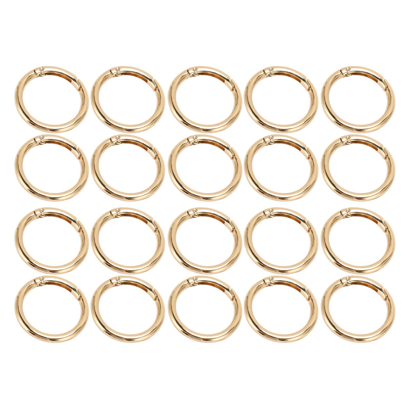 

20Pcs O s 1.57in Diameter 0.2in Thick Strong Copper Secure Closure Buckles for Purse Bag Jewelry