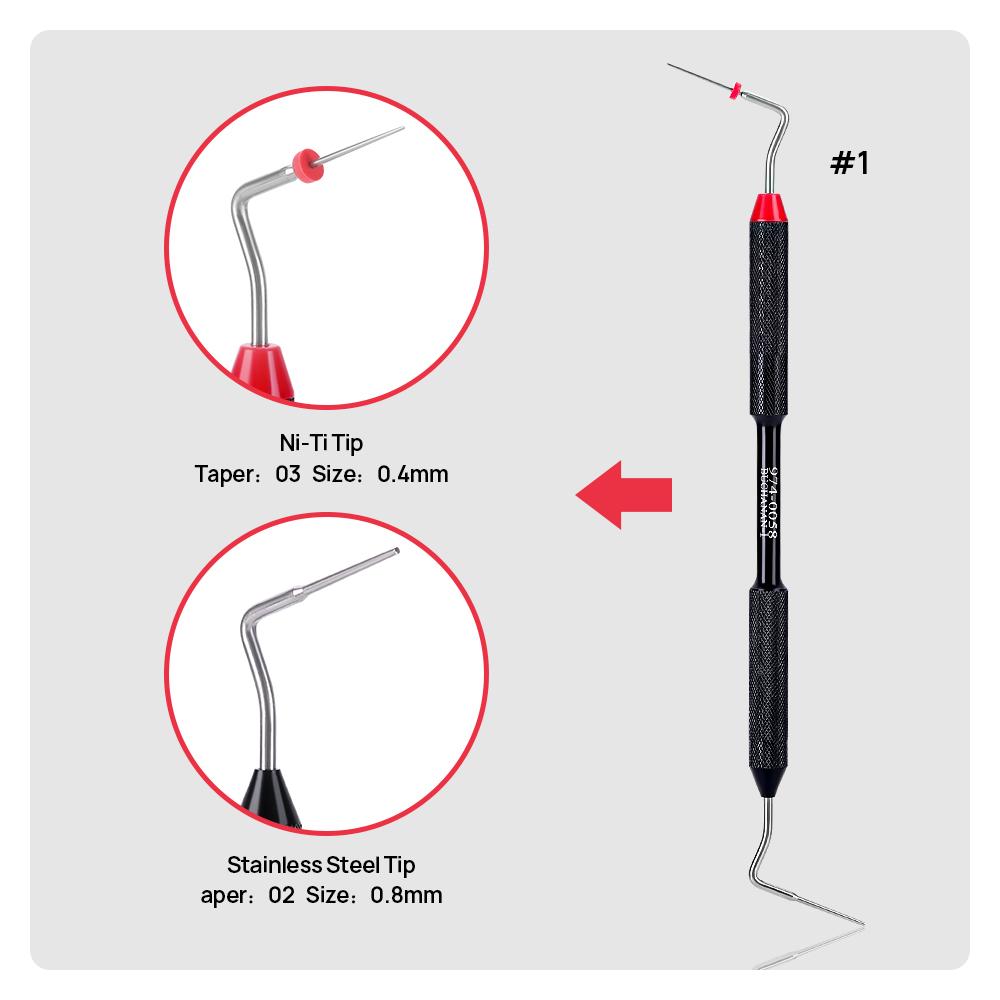 1Pcs Dental Endo Buchanan Hand Plugger Füllen Instrument NITI Spitze #0 #1 #2#3 Endodontie Zahnarzt Zahnmedizin Werkzeuge