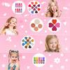 Bloranda 53-Piece Kids Washable Makeup Kit with Unicorn Vanity Case, Real Cosmetic Playset for Girls