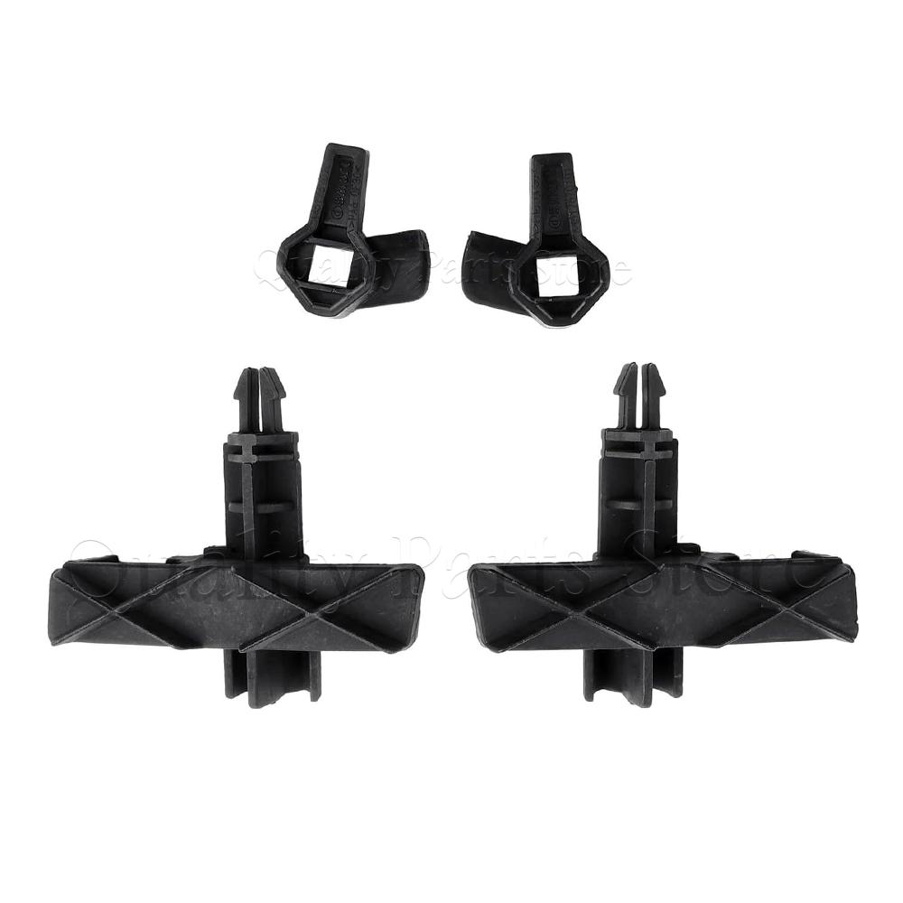 2/4PCS Front Car Hood Locking Mechanism For Smart Fortwo 451 2008-2012 4517570301C22A 4517570401C22A A4517570101 A4517570201