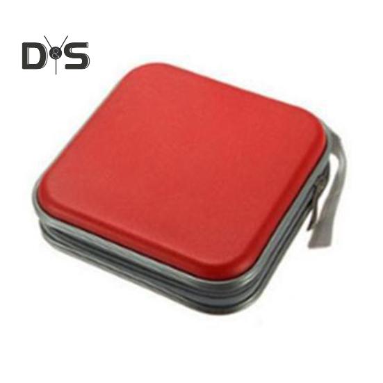 

Коробка для хранения со специальными внутренними страницами Защита от влаги и пыли Компактная структура Кейс для хранения дисков Кейс-органайзер для DVD красный