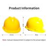 Capacete de Segurança PE em Forma de V Ajustável Fácil de Notar Para Trabalhadores da Construção Capacete Protetor Resistente a Impactos