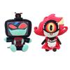10cm Anime Hazbin Hotel Walkers Vox Plush Pendant Niffty Alastor Lucifer Husk Sir Pentious 3V Hazbin Evil Boss Pendant Doll Toy
