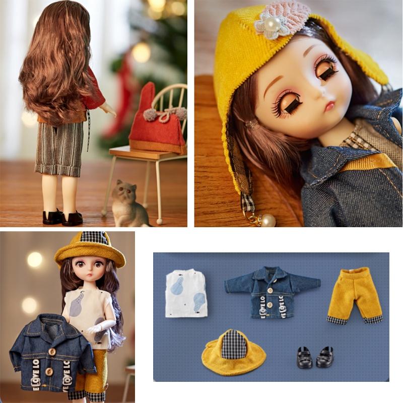 Exquisitely Crafted Bjd Doll With 12 Constellation Theme Full Set With Clothes Soft Wig And Vinyl Head!