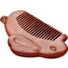 Thickened Jade Rabbit Sandalwood Comb New Wide and Densely Toothed Comb Creative Ancient Immortal Craft Exquisite Packaging Comb