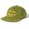 MAGOODGAN Headwear 9313 Corduroy Chain-Embroidered Olive Green Ball Cap