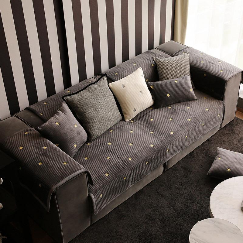 

Диванные подушки подходят для любого сезона, диванные подушки с простой вышивкой, хлопковые чехлы для диванов, хлопок императорской наложницы 70*70cm