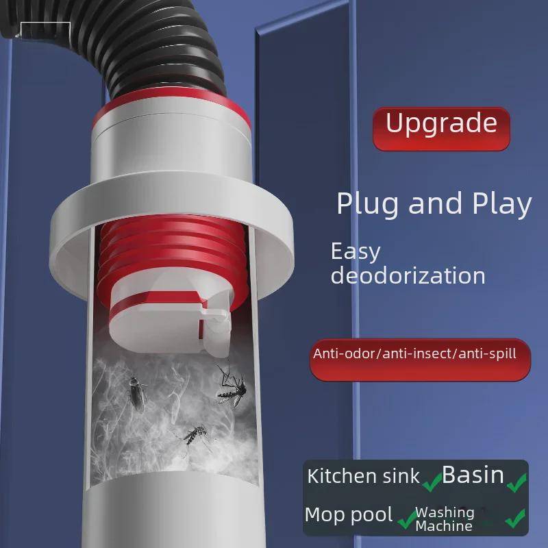 Hansha Anti-Odor Floor Drain Seal for Kitchen & Bathroom Sinks