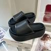 Giant Display Height~ European Calfskin Bread Slippers Women's Thick-soled Outer Wear 2024 Summer New Versatile Small Cool Slippers