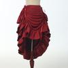 Pirate Skirt Women Renaissance Gothic Medieval Costume Drawstring High Low Skirt Victorian Steampunk Ruffles Irregular Skirts