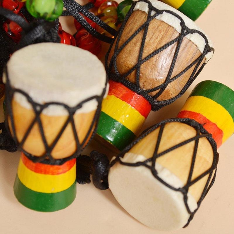 Wooden Classic Jambe Drummer MINI Djembe Percussion African Hand Drum Bongo Gift