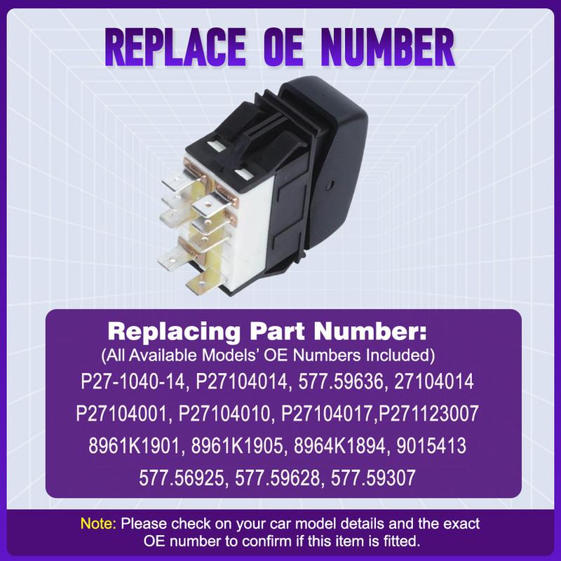 Power Cruise Control Rocker Switch Button for Kenworth Trucks Left Hand Drive P27104014 577.59636 8P