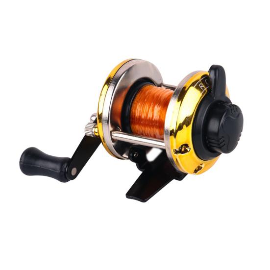 Zimowy Mini Kołowrotek Trollingowy do Wędkarstwa Podlodowego Kołowrotek Spinningowy Narzędzie do Wędkarstwa z Żyłką