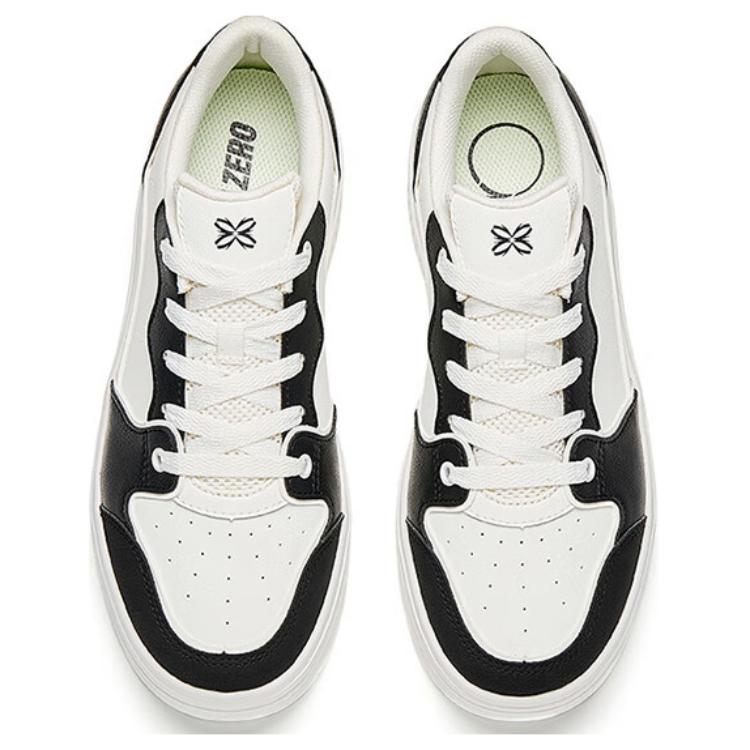 Anta Jelly 2 Comfortable Versatile Non-Slip Wear-Resistant Lightweight Low-Top Skate Shoes Women Sneaker White Black 122528032-7