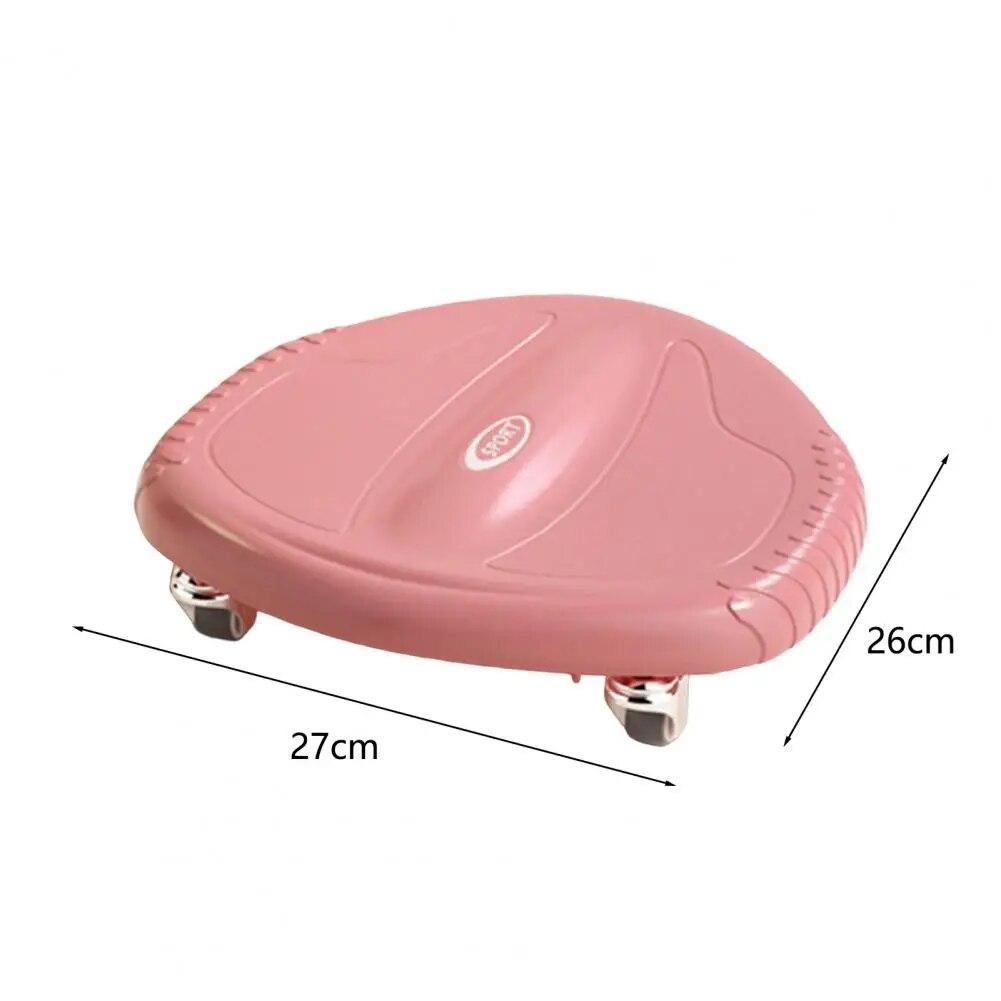 Abdominal Roller Strong Load Capacity 4 Wheels Smooth Bearing Rotation Mute Roller Anti-noise Abdominal Wheel Fitness Equipment
