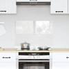 Transparent Kitchen Backsplash 70 X 50 Cm Tempered Glass