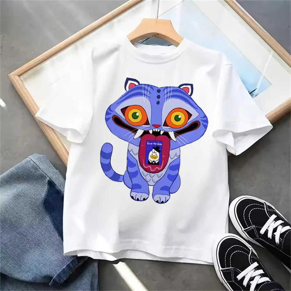 Nouveau T-shirt KPop Chasseurs de Démons Été Enfants Filles Garçons Vêtements pour Enfants T-shirt Décontracté Col Rond Manches Courtes Hauts