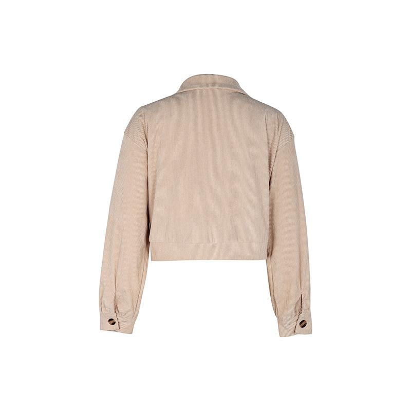 Autumn Women's Jacket Comfortable Casual Lapel Fashion Colorblocking Jacket Long Sleeve Top