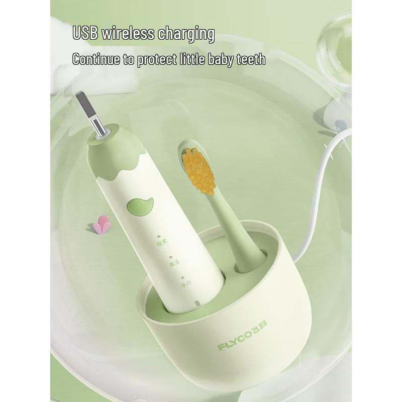 FLYCO Children's Sonic Electric Toothbrush CN plug (adapter included)