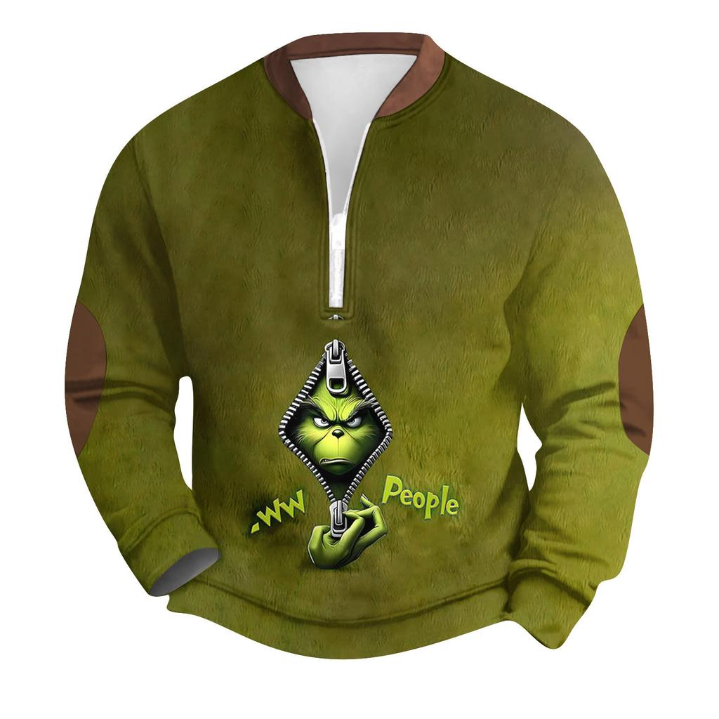 Herren Outdoor Reißverschluss Langarm Sportbekleidung Lässiges Sweatshirt