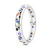 Rings 925 Silver Star Moon Colorful Sparkling Zircon Simple Rings For Women Exquisite Wedding Engagement Birthday Jewelry Gifts