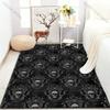 Retro Style Skull Pattern Carpet for Bedroom Living Room Bedside Sofa Floor Mat Modern Home Decor Area Rug Machine Wash