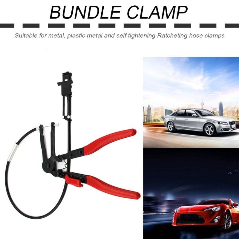 Flexible Wire Stipper Long Reach Hose Clamp Pliers Circlip Pliers Forceps Multi-tool Car Repairs Removal Hand Tool