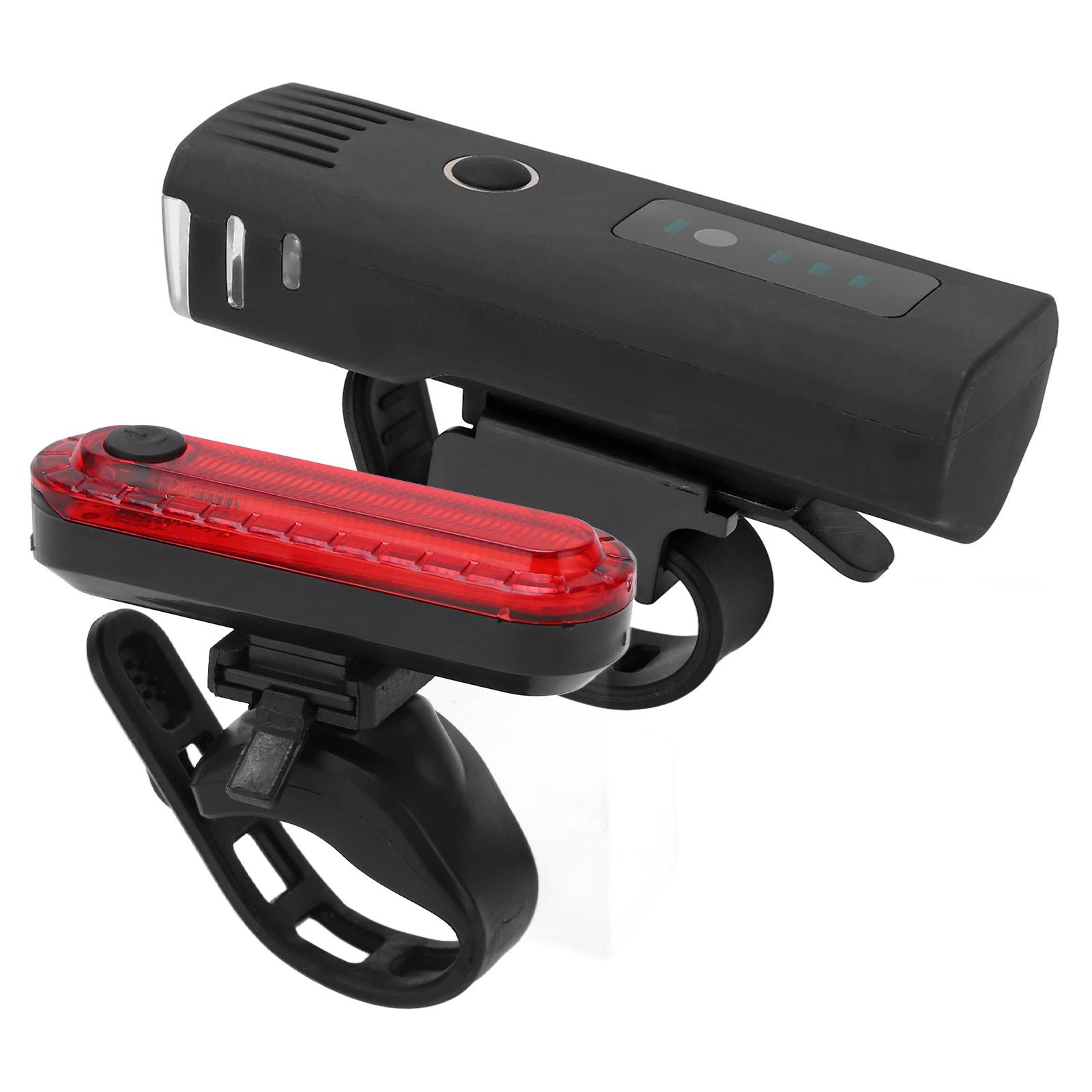 Bike Light USB Charging Aluminum Alloy Highlight Bike Headlight Tail Light Warning Light Outdoor Night Riding Equipment