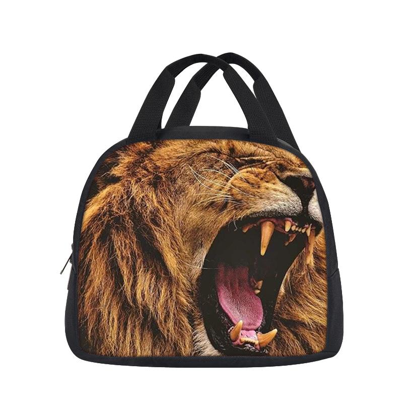 lion lunch bag versatile cartoon large capacity new item, best gift for boys and girls on school birthdays