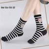 1 Pair Cartoon Bear Toe Socks Breathable Mid-tube Socks Cute Five Finger Socks  Unisex