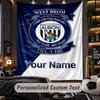 TapestryWest Bromwich Albion FC Custom Name Text Personalized Wall Hanging Tapestry Home Wall Decor