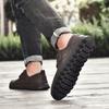 38-48 Large Size Leather Shoes Men's Microfiber Leather Soft Bottom Winter Men's Shoes Business Casual Leather Shoes