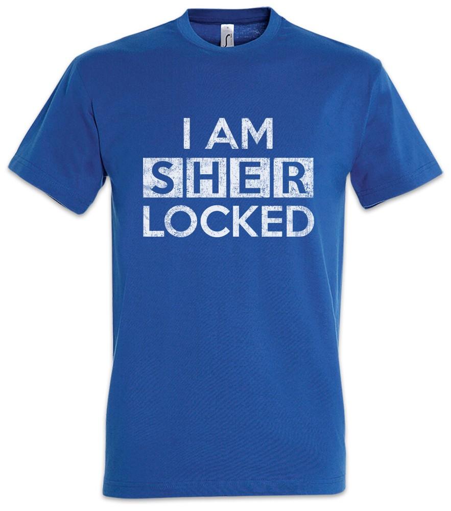 I Am S... Men's Sher Series Fun Locked Sherlock TV Holmes Watson T-Shirt