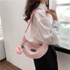 New cute shoulder bag versatile dumpling bag small fresh messenger bag bag candy color niche women's bag