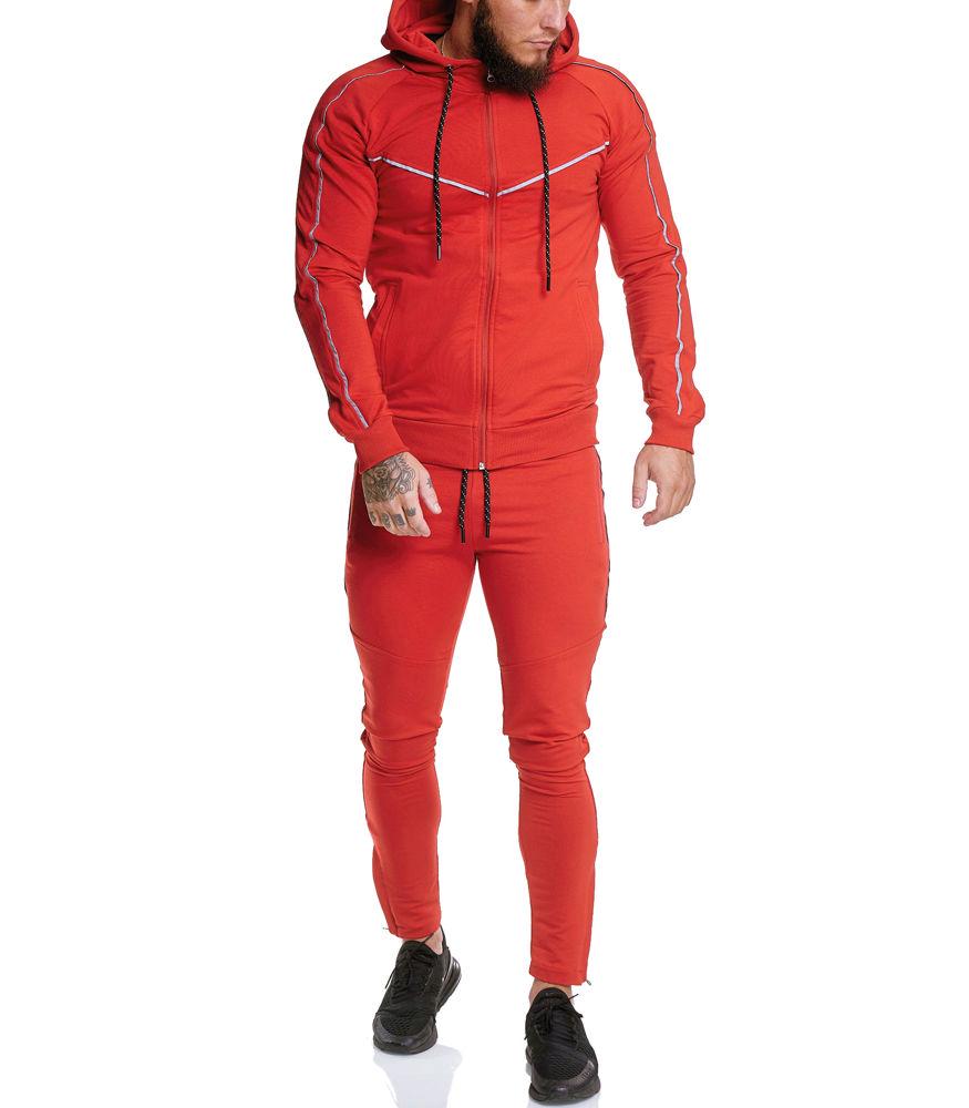 

Мужской спортивный костюм Tracksuit 13106 красный