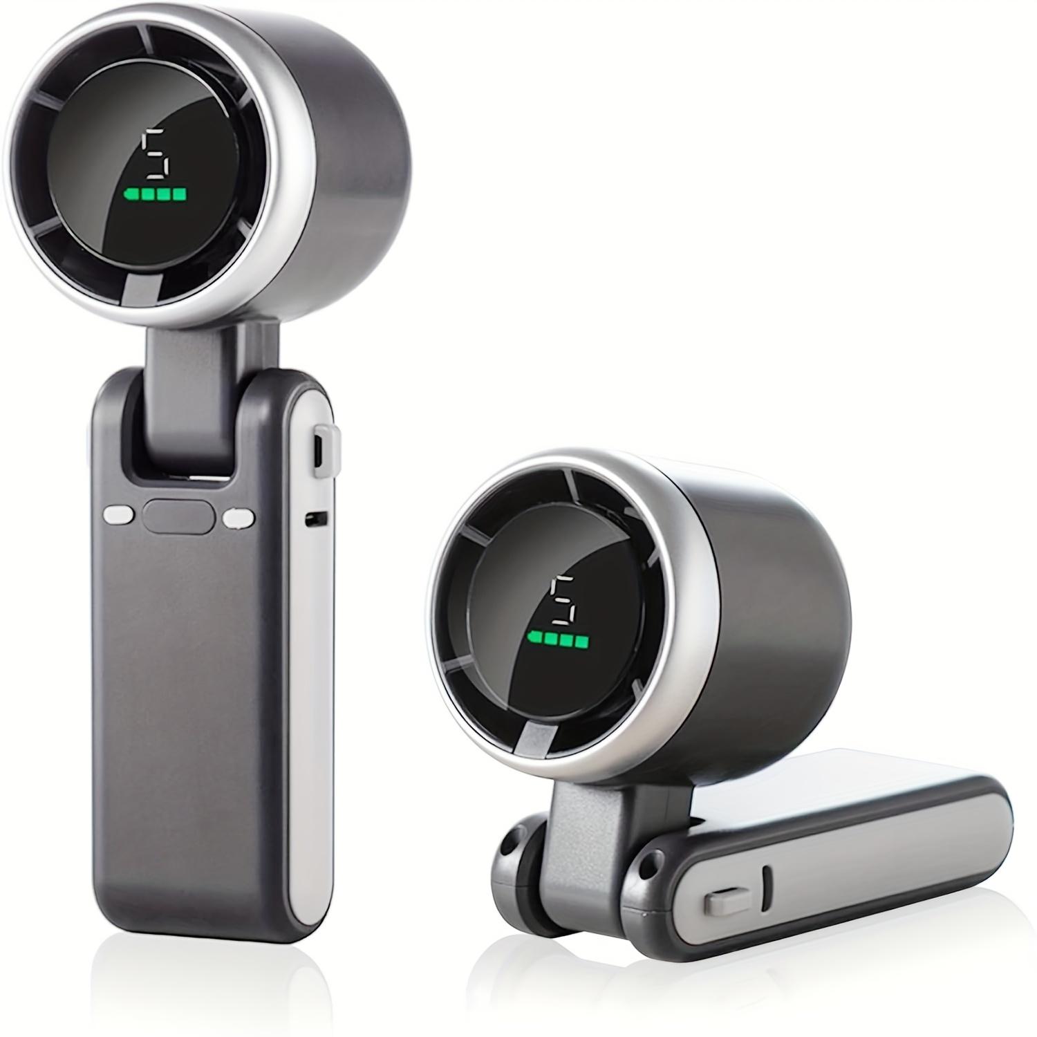 

Портативный складной ручной вентилятор с зарядкой через USB, бесшумный, 5-скоростной, регулируемый, аккумулятор емкостью 3600 мАч (Продолжительность 10 часов),Подходит для стола, спальни, комнаты в общежитии чёрный