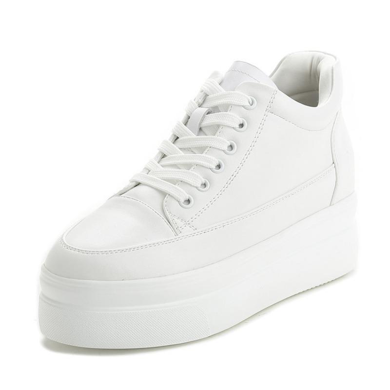 Autumn new women's shoes platform heightening and leisure sports student women's shoes