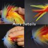 Colorful Ribbon Fly Fish Tuna Lures Flash Line Squid Skirt Lure  Freshwater Saltwater