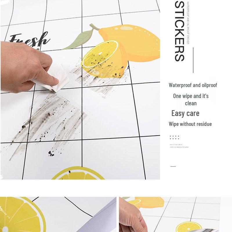 High-Temperature Resistant Oil-Proof Kitchen Stickers: Self-Adhesive Aluminum Foil for Stovetop, Cupboard, and Fume Wall Protection