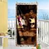 Masha Bear Customize Your Name Beach Towel Super Soft Microfiber Quickdry Fabric Perfect for Traveling Yoga Camping and Swimming
