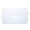 Organisateur Porte-Masque Rectangulaire Plastique Transparent Avec Couvercle Boîte de Rangement Contenant de Collection Étui Rangement