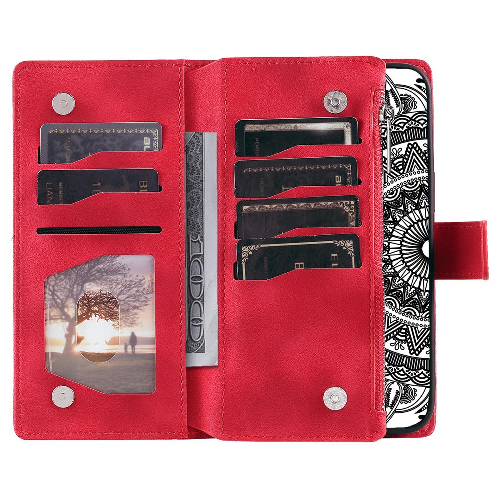 Style 006 For Samsung Galaxy A36 5G Wallet Case PU Leather Phone Cover Mandala Flower Pattern